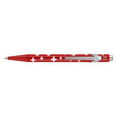 Caran d'Ache Kugelschreiber Totally Swiss mit Etui Medium (M), Rot/Weiss