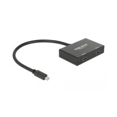 Delock 2-Port Signalsplitter Mini-DP - 2x HDMI Delock 2-Port Signalsplitter Mini-DP - 2x HDMI