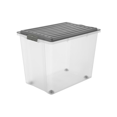 Rotho Aufbewahrungsbox COMPACT A3 mit Rollen/70 l