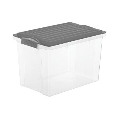 Rotho Aufbewahrungsbox COMPACT A4 / 19 Liter Anthrazit Rotho Aufbewahrungsbox COMPACT A4 / 19 Liter Anthrazit
