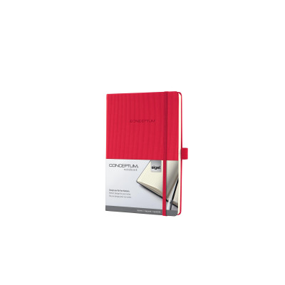 Sigel Notizbuch Conceptum A5, Kariert, Rot