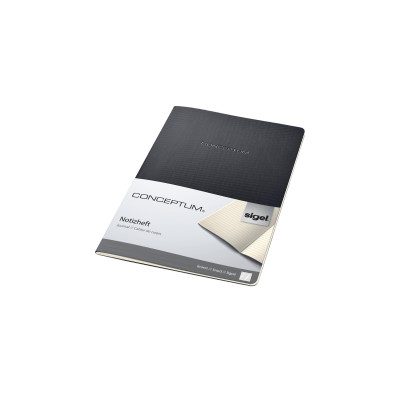 Sigel Notizheft Conceptum A4, Liniert, Schwarz
