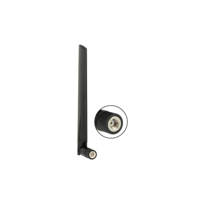 Delock WLAN-Antenne RP-SMA Dualband 18 cm 5 dBi