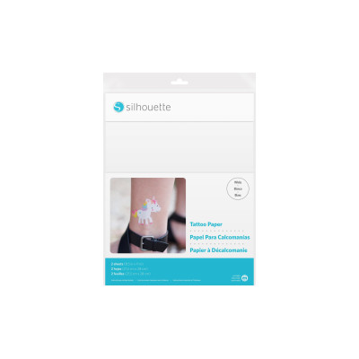 Silhouette Tattoopapier bedruckbar weiss Silhouette Tattoopapier bedruckbar weiss