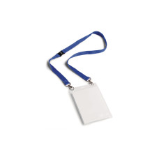 DURABLE Namensschild mit Textilband Duo A6 10 Stück, Blau
