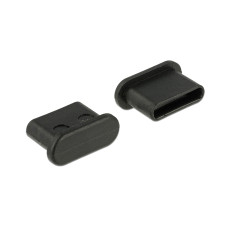 Delock Blindstecker USB-C 10 Stück Schwarz Delock Blindstecker USB-C 10 Stück Schwarz