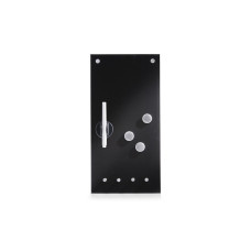 Zeller Present Magnethaftendes Glassboard 20 cm x 40 cm, Schwarz
