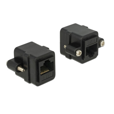 Delock Buchse RJ45 Cat.6 UTP Adapter zum Einbau 1 Stück