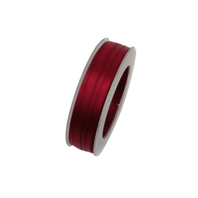 GOLDINA Satinband 10 mm x 25 m, Dunkelrot, 1 Stück