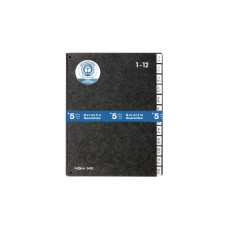 Pagna Unterschriftenmappe A4 1-12 Schwarz