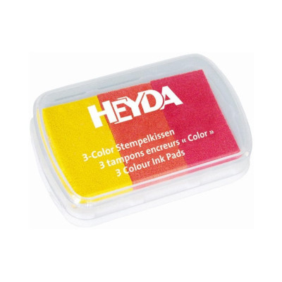 Heyda Stempelkissen 9x6 cm Gelb/Rot