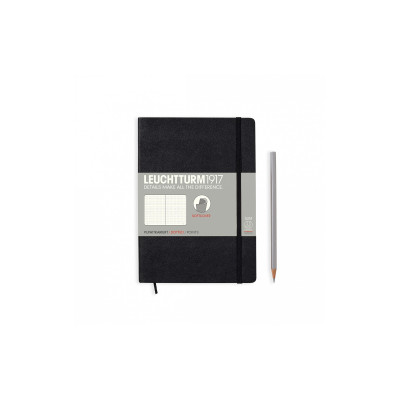 Leuchtturm Notizbuch Medium Softcover A5, Dot, Schwarz