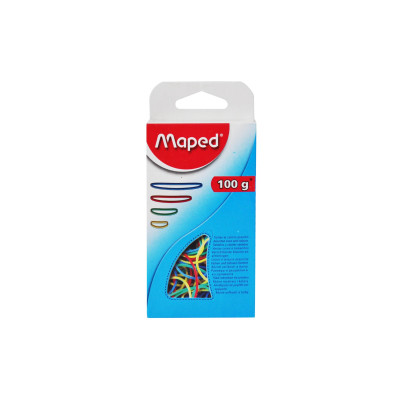 maped Gummiband Ringe à 100 g farbig