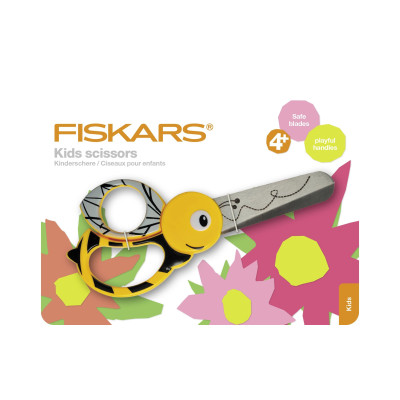 Fiskars Kinderschere Biene Rostfreier Stahl