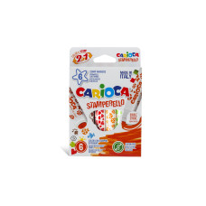 Carioca Fasermaler Stamperello 6 Stück, Mehrfarbig