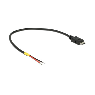 Delock USB-Stromkabel Micro-B - offene Kabel, 15cm