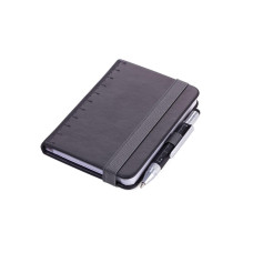 Troika Notizbuch LILIPAD+LILIPUT A7, Blanko, Schwarz