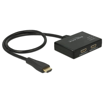 Delock 2-Port Signalsplitter HDMI - HDMI 4K/30Hz