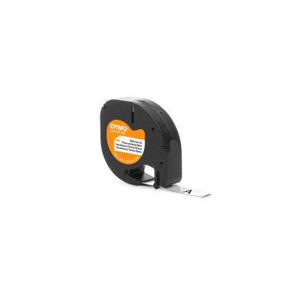 DYMO Beschriftungsband LetraTag Schwarz auf Weiss