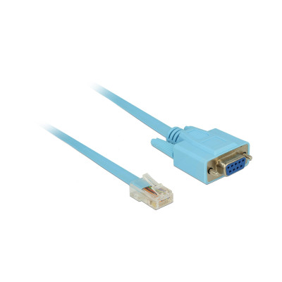 Delock Konsolenkabel RS-232 DB9 - RJ-45 Cisco kompatibel 1m