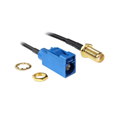 Delock Antennenkabel FAKRA C - SMA, (f-f), 20cm zum Einbau