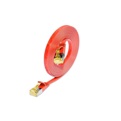 SLIM Slimpatchkabel  Cat 6A, U/FTP, 5 m, Rot