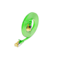 SLIM Slimpatchkabel  Cat 6A, U/FTP, 0.1 m, Grün