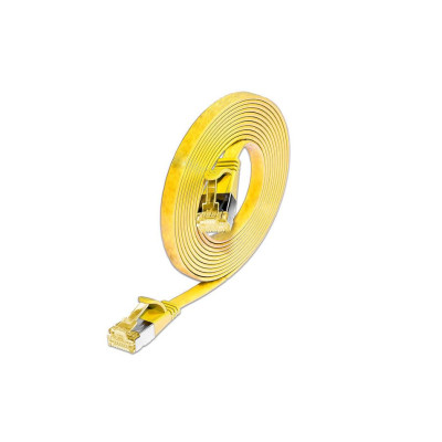 SLIM Slimpatchkabel Cat 6A, U/FTP, 0.25 m, Gelb SLIM Slimpatchkabel Cat 6A, U/FTP, 0.25 m, Gelb