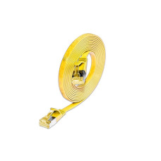 SLIM Slimpatchkabel  Cat 6A, U/FTP, 0.5 m, Gelb