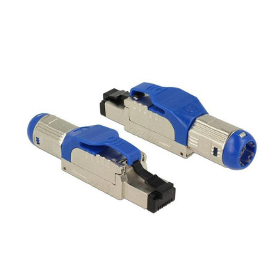 Delock Stecker RJ45 Cat.8 Feldkonfektion, 1 Stück, AWG23-26 Delock Stecker RJ45 Cat.8 Feldkonfektion, 1 Stück, AWG23-26