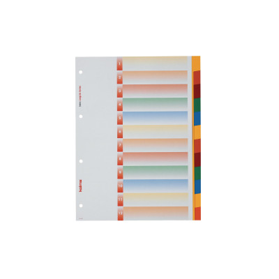 Kolma Register A4 LongLife 1-12 Farbig