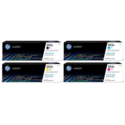 HP Rainbow Kit Nr. 203X (CF540X-CF543X) BL/C/M/Y HP Rainbow Kit Nr. 203X (CF540X-CF543X) BL/C/M/Y