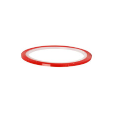 Creativ Company Doppelseitiges Klebeband 3 mm 10 m, Transparent; Rot
