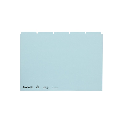 Biella Karteikarten A5 Blau Blanko