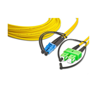 Lightwin LWL-Patchkabel LC-SC/APC, Singlemode, Duplex, 3m