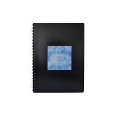 Office Spiralblock A4 80 Blatt, Kariert, Schwarz Office Spiralblock A4 80 Blatt, Kariert, Schwarz