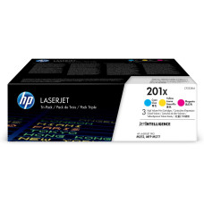 HP Toner Nr. 201X (CF253XM) Cyan/Magenta/Yellow HP Toner Nr. 201X (CF253XM) Cyan/Magenta/Yellow