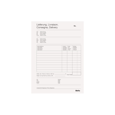 Biella Durchschreibeblock Copy Block A5 Lieferschein