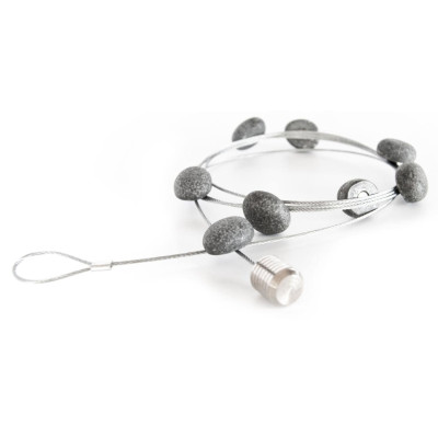 Trendform Fotoleine mit Magneten STONE Silber, 1 Stück