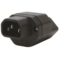 STEFFEN Adapterstecker C14 - T13 Schwarz