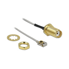 Delock Antennenkabel SMA zu MHF I LK, zum Einbau, 20cm