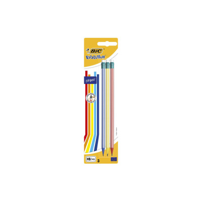 BIC Bleistift Evolution Stripes 3 Stück
