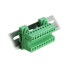 Delock Terminalblock 10 Pin, 5,08mm Rastermass gewinkelt