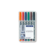 Staedtler Folienstift Lumocolor 312 6er-Set, wasserlöslich