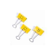 Rapesco Papierklemme Foldback Emojis 32 mm, Gelb Rapesco Papierklemme Foldback Emojis 32 mm, Gelb