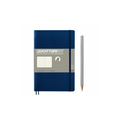 Leuchtturm Notizbuch Paperback Softcover B6, Dot, Marineblau