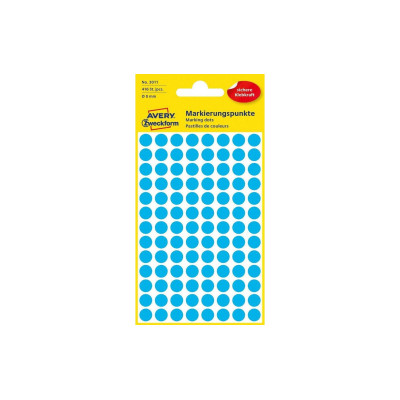 Avery Zweckform Klebepunkte 8 mm Blau