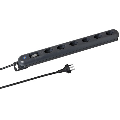 STEFFEN Steckdosenleiste STEBA LINEA PLUS 6 × T13
