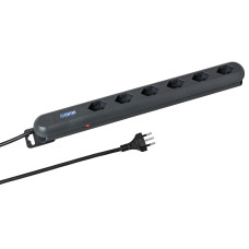 STEFFEN Steckdosenleiste STEBA LINEA PLUS 6 × T13