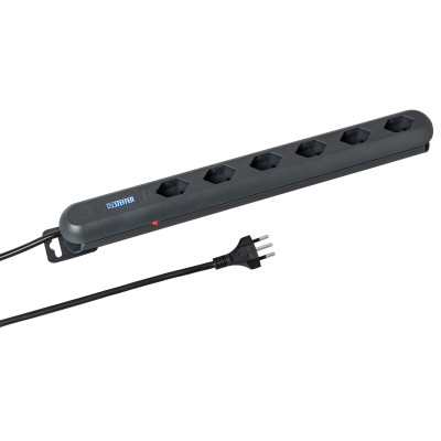 STEFFEN Steckdosenleiste STEBA LINEA PLUS 6 × T13